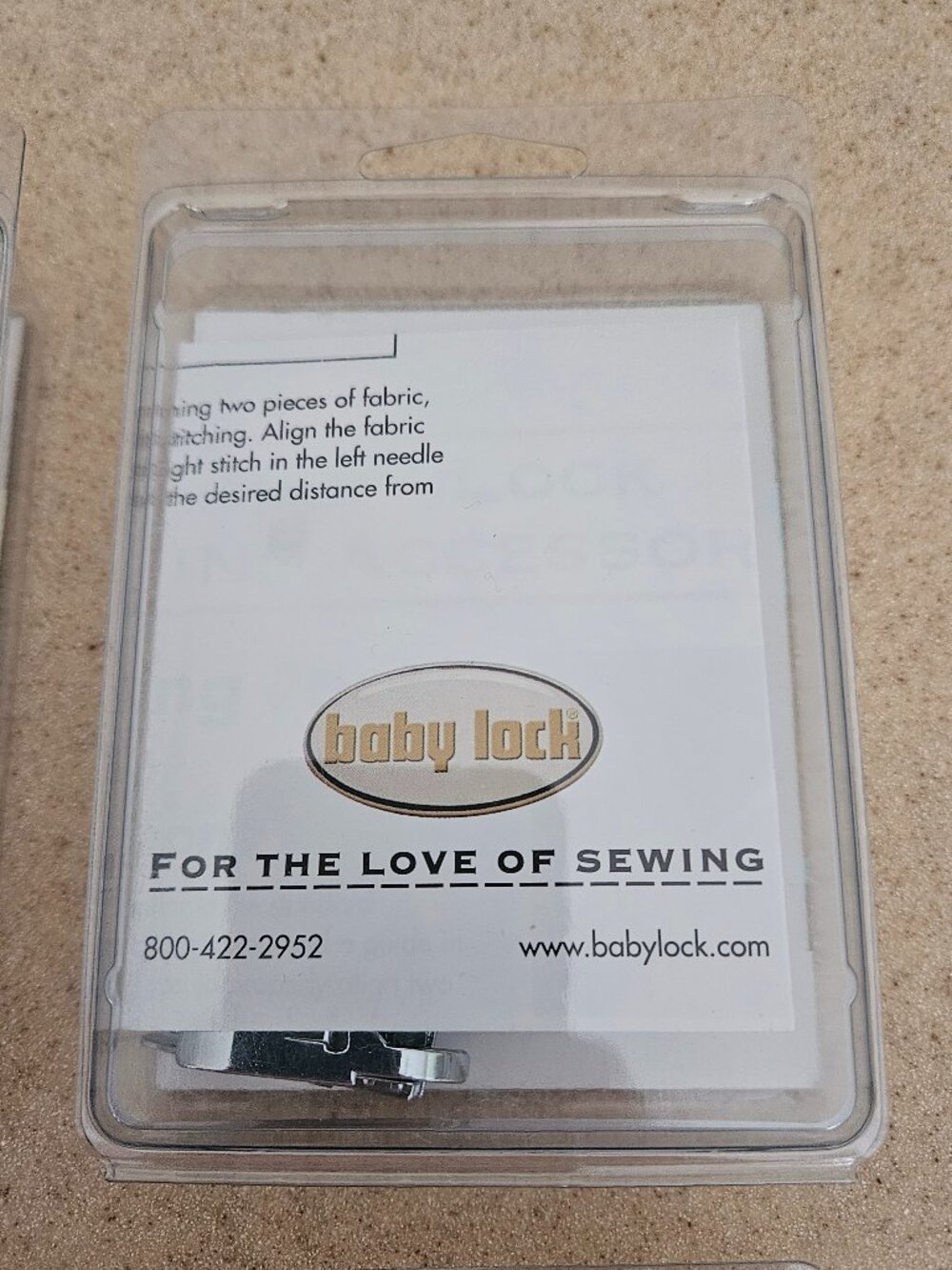 5 BABY LOCK RUFFLING BRAIDING TEFLON QUILTING FOOT SEWING ACCESSORY ATTACHMENT - Picture 10 of 12